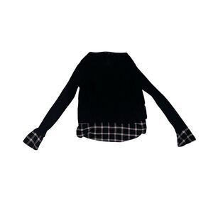 Generation love  Long Sleeve Round Neck Cuff Tartan Preppy  size